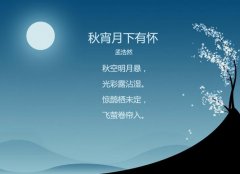 描寫(xiě)中秋節(jié)的句子